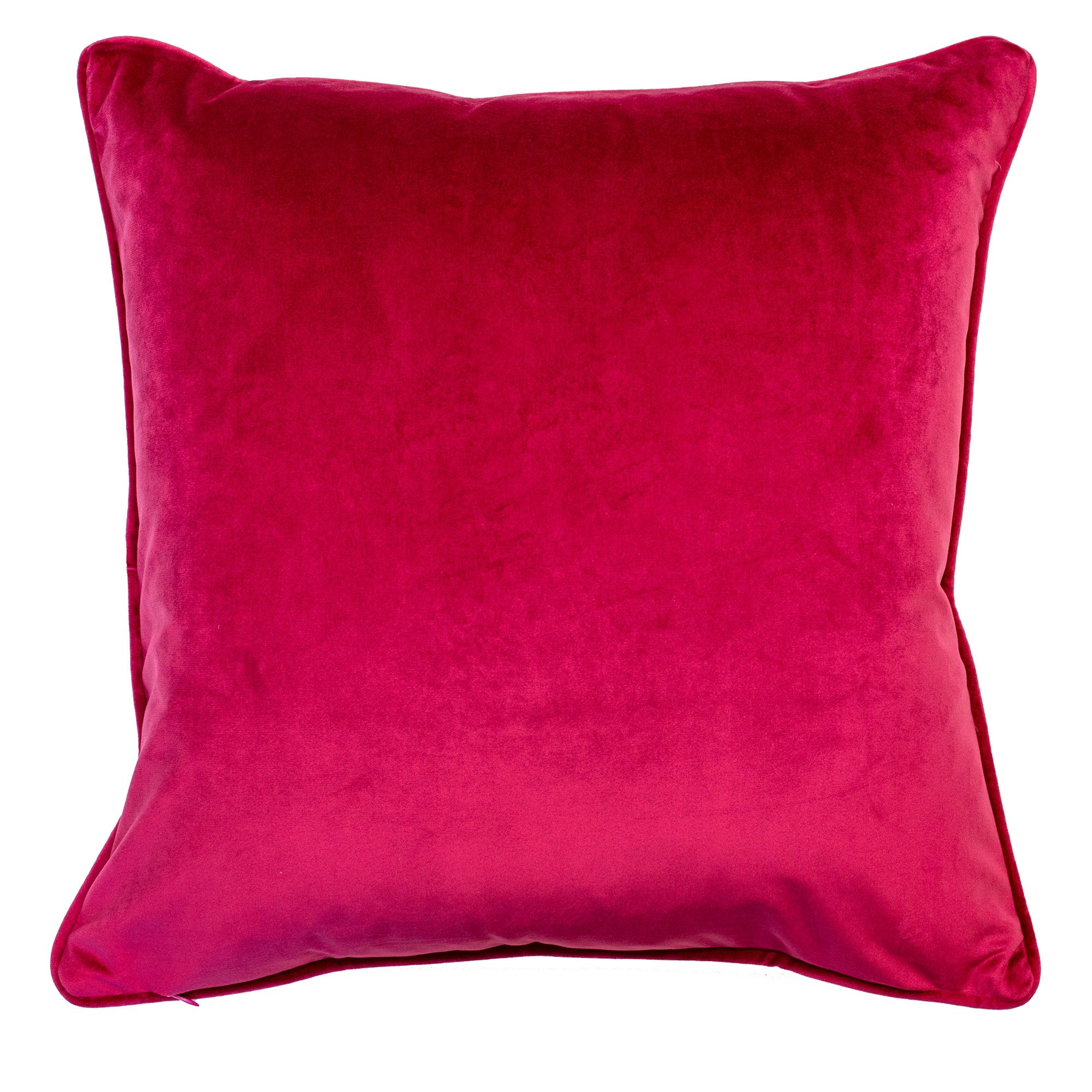 Malini Pretty Pink/Aub Mosaic with Gold Print Square Cushion